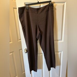 Investments II The Park Avenue Fit 18W S Brown Pants 30 Inch Inseam NWT